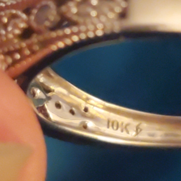 Ruby/diamond wedding ring set - Picture 11 of 11